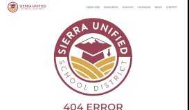 
							         Parents/Students • Page - Sierra Unified School District								  
							    