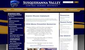 
							         Parents/Students - Susquehanna Valley Central School District								  
							    