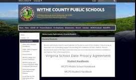 
							         Parents/Students - Wythe County Public Schools								  
							    