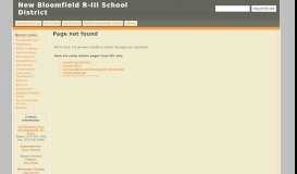 
							         Parent/Staff Links - New Bloomfield R-III School District - Google Sites								  
							    