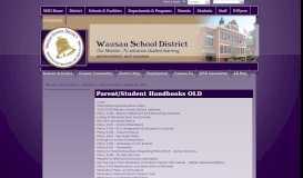 
							         Parent/Student Handbooks - Wausau School District								  
							    