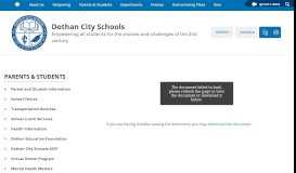 
							         Parent/Student Home Portal Request - Dothan City Schools								  
							    