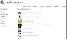 
							         Parent/Student Links - Laurel Public Schools								  
							    