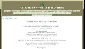 
							         Parent/Student Portal - Calaveras Unified School District								  
							    