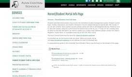 
							         Parent/Student Portal Info Page - Avon - Avon Central Schools								  
							    