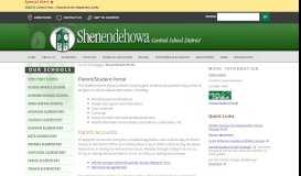
							         Parent/Student Portal | Shenendehowa Central Schools								  
							    