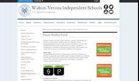 
							         Parent/Student Portal - Walton-Verona Independent Schools								  
							    
