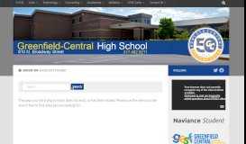 
							         Parent/Student PowerSchool Page – Greenfield-Central High School								  
							    