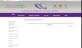 
							         Parent/StudentPortal - Burlington Community School District								  
							    