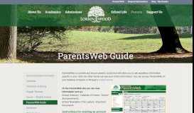 
							         ParentsWeb Guide - Lorien Wood School								  
							    