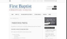 
							         ParentsWeb Portal – First Baptist Christian School								  
							    