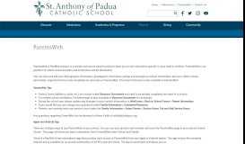 
							         ParentsWeb | St. Anthony of Padua Catholic School | The Woodlands ...								  
							    