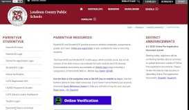 
							         ParentVUE StudentVUE / ParentVUE Home - Loudoun County Public ...								  
							    