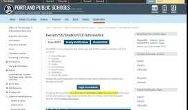 
							         ParentVUE/StudentVUE - Portland Public Schools								  
							    