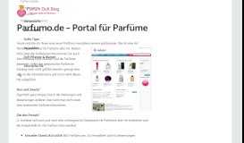 
							         Parfumo.de – Portal für Parfüme » Parfum Duft Blog								  
							    