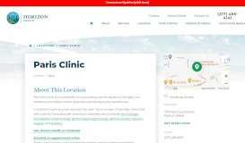 
							         Paris Clinic | Horizon Health								  
							    