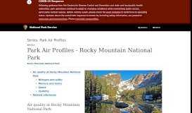 
							         Park Air Profiles - Rocky Mountain National Park (U.S. National Park ...								  
							    