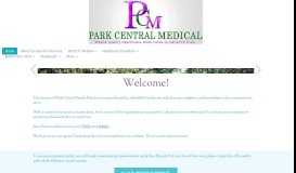 
							         Park Central Family Practice Inc - Welcome								  
							    