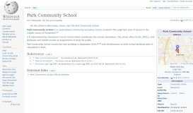 
							         Park Community School - Wikipedia								  
							    