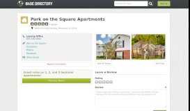 
							         Park on the Square Apartments - Base Directory								  
							    