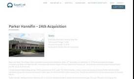 
							         Parker Hannifin – 24th Acquisition - Royal Oak Realty Trust								  
							    