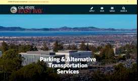 
							         Parking & Alternative Transportation Services - Cal State East Bay								  
							    