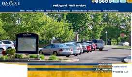 
							         Parking and Transit Services | Home Page | Kent State University								  
							    