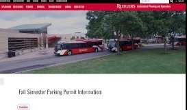 
							         Parking and Transportation - Institutional Planning and Operations								  
							    