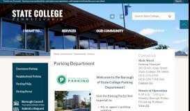 
							         Parking Department | Borough of State College Government								  
							    