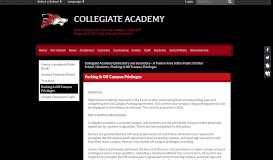 
							         Parking & Off Campus Privileges - Collegiate Academy Elemen...								  
							    