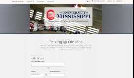 
							         Parking @ Ole Miss: Ole Miss Parking and Transportation								  
							    
