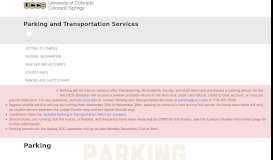 
							         Parking | Parking & Transportation Services								  
							    