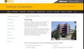 
							         Parking | Parking & Transportation - VCU Parking and Transportation								  
							    