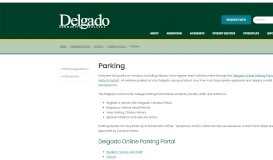 
							         Parking Permit Portal - Delgado Community College								  
							    