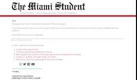 
							         Parking permit prices to increase in coming years | The Miami Student								  
							    