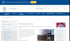 
							         Parking Permits | OHSU								  
							    