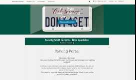 
							         Parking Portal: California Polytechnic State University - San Luis Obispo								  
							    