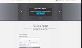 
							         Parking Portal: East Carolina University								  
							    