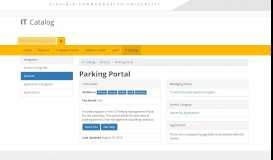 
							         Parking Portal | IT Catalog | Virginia Commonwealth University								  
							    