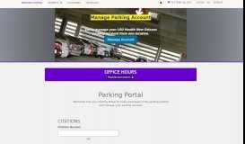 
							         Parking Portal: LSUHSCNO								  
							    