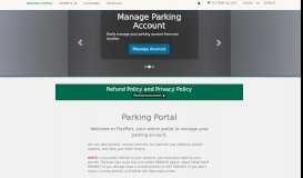
							         Parking Portal: Parking Services								  
							    