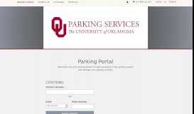 
							         Parking Portal: University of Oklahoma - Parking and Transit Services								  
							    