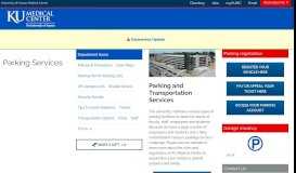 
							         Parking Services - University of Kansas Medical Center								  
							    