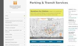 
							         Parking & Transit Services | The University of Tennessee, Knoxville								  
							    