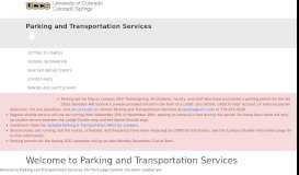 
							         | Parking & Transportation Services | University of Colorado Colorado ...								  
							    
