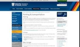 
							         Parking & transportation - University of Victoria - UVic								  
							    
