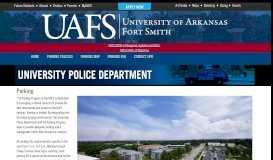 
							         Parking | University of Arkansas - Fort Smith | UAFS								  
							    