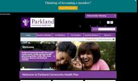 
							         Parkland Community Health Plan: Home								  
							    