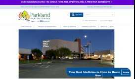
							         Parkland Health Center > Home								  
							    