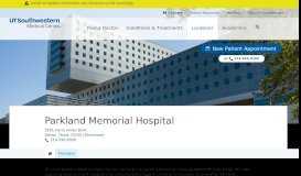 
							         Parkland Memorial Hospital | Dallas, Texas | UT Southwestern ...								  
							    